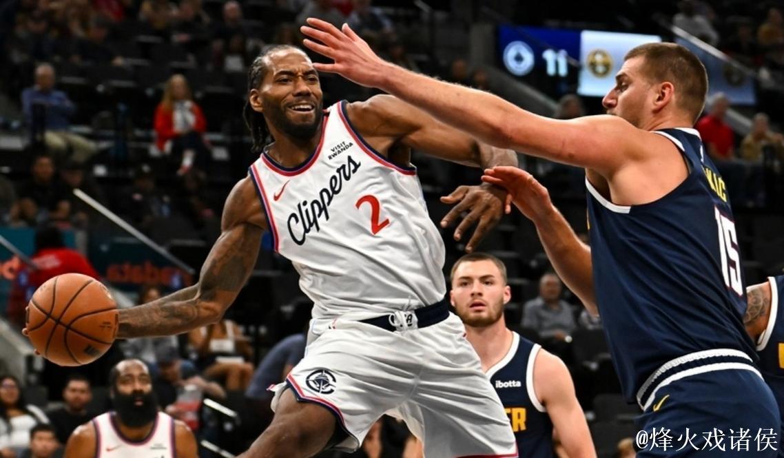 哈登狂砍41分助快船横扫爵士 约基奇三双率掘金击败国王